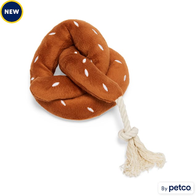 Merry Makings Pretzel Plush Rope Dog Toy, Small - Carousel image #1