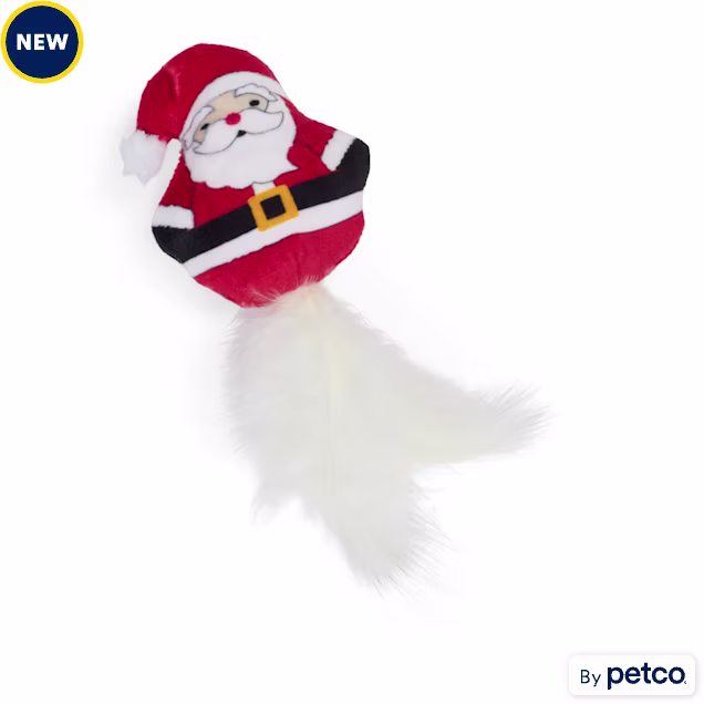 Merry Makings Santa Cat Toy, X-Small - Carousel image #1