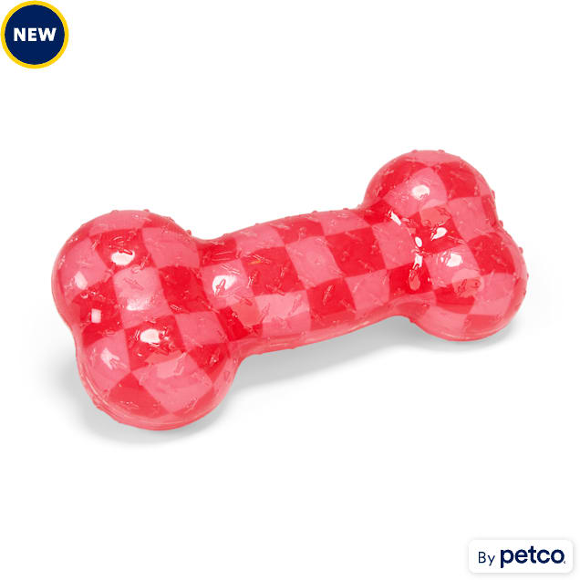 YOULY Valentine's Day Rubber Bone Dog Toy - Carousel image #1