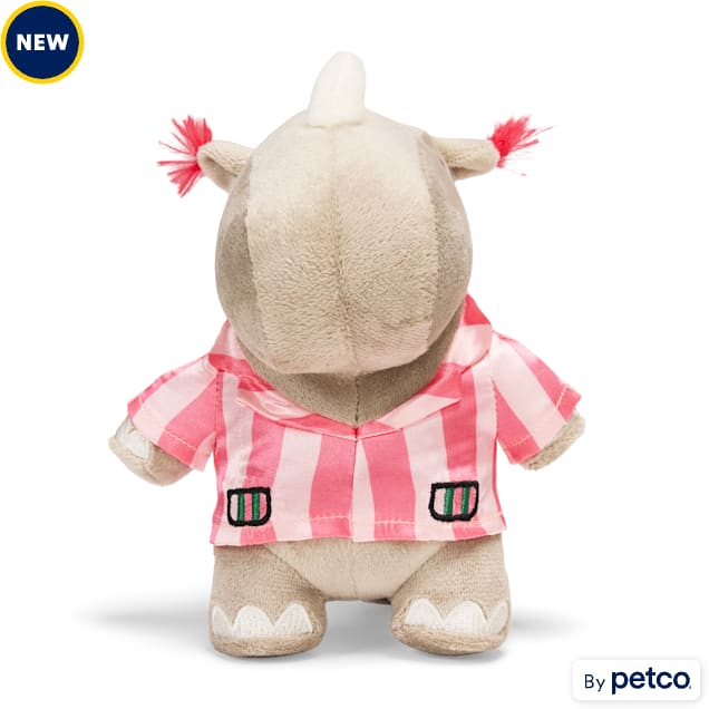YOULY Rhino PJ Plush Dog Toy, Small - Carousel image #1