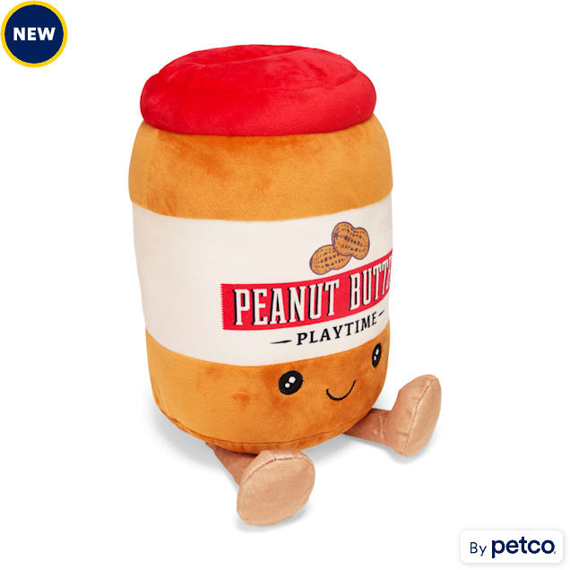 Leaps & Bounds Peanut Butter Snuffle Plush Dog Toy, Medium - Carousel image #1