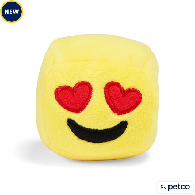 YOULY Heart Eyes Plush Build & Play Slide-On Dog Toy, Small - Carousel image #1