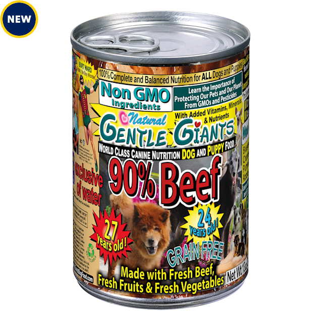 Gentle Giants 90 Beef World Class Wet Dog Food, 13 oz., Case of 12 Petco