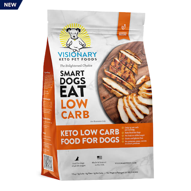 Visionary Keto Pet Foods Low Carb Keto Chicken Recipe Dry Dog Food, 3.5