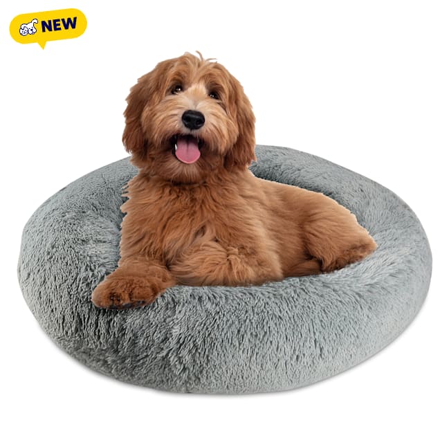 Pet Napper Charcoal Donut Dog Bed, 39" L X 39" W X 11" H - Carousel image #1