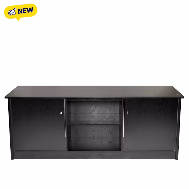 North American Pet Products 125-Gallon Black Wooden Aquarium Stand - Carousel image #1