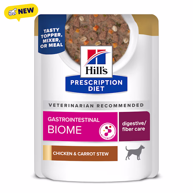 Hill's Prescription Diet Gastrointestinal Biome Chicken & Carrot Stew Wet Dog Food, 2.8 oz., Case of 24 - Carousel image #1