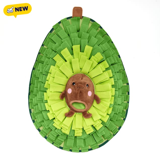 Injoya Avocado Pal Interactive Puzzle Snuffle Mat for Dogs and Cats, 21.5" L X 15" W X 2.5" H - Carousel image #1