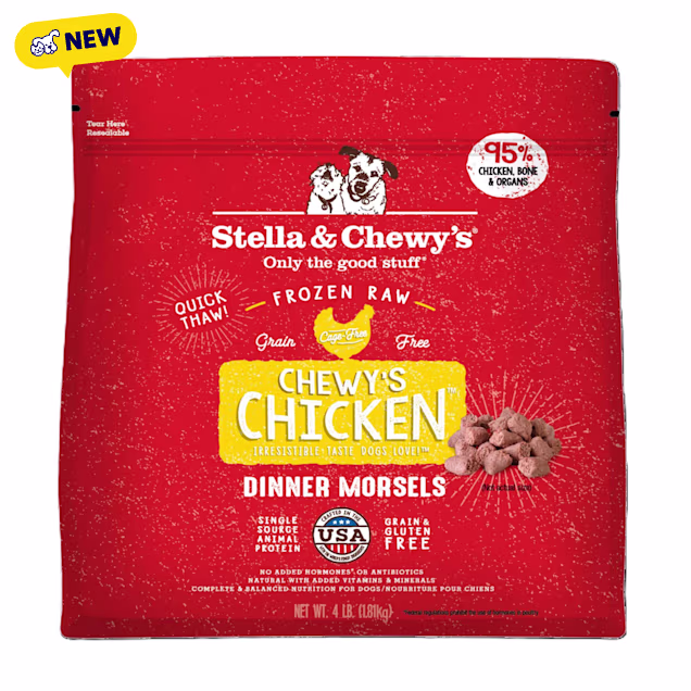 Stella & Chewy's Frozen Chewy's Chicken Morsels Dog Food, 4 lbs. - Carousel image #1