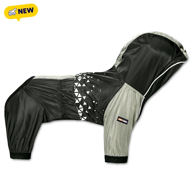 Dog Helios 'Vortex' Full Bodied Waterproof Windbreaker Dog Jacket, Black, X-Small - Carousel image #1