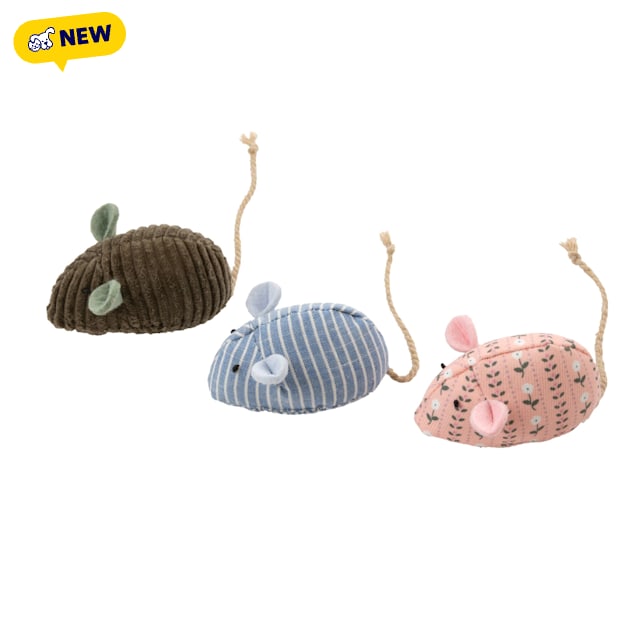 Harry Barker Mice Cat Toy, Small, Pack of 3 - Carousel image #1