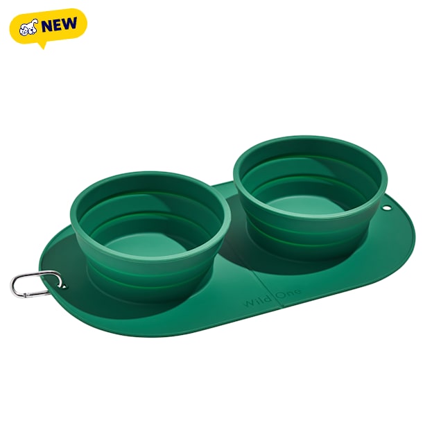 Wild One Collapsible Travel Dog Bowl Duo, 3 Cups - Carousel image #1