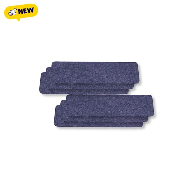 G-Floor for Pets Drip & Dry 12" x 20" Dog & Pet Bowl Mats, Count of 6, Blue - Carousel image #1