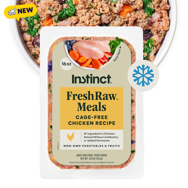 Instinct FreshRaw Meals Cage-Free Chicken Recipe Dog Food, 16 oz. - Carousel image #1