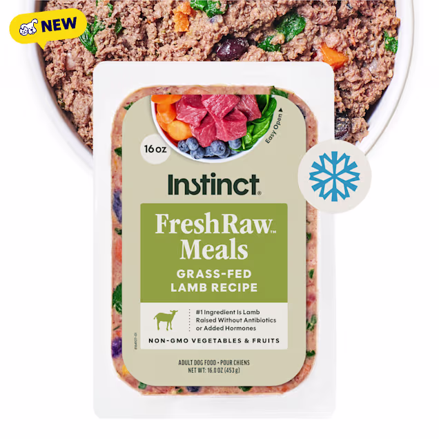Instinct FreshRaw Meals Grass-Fed Lamb Recipe Dog Food, 16 oz. - Carousel image #1
