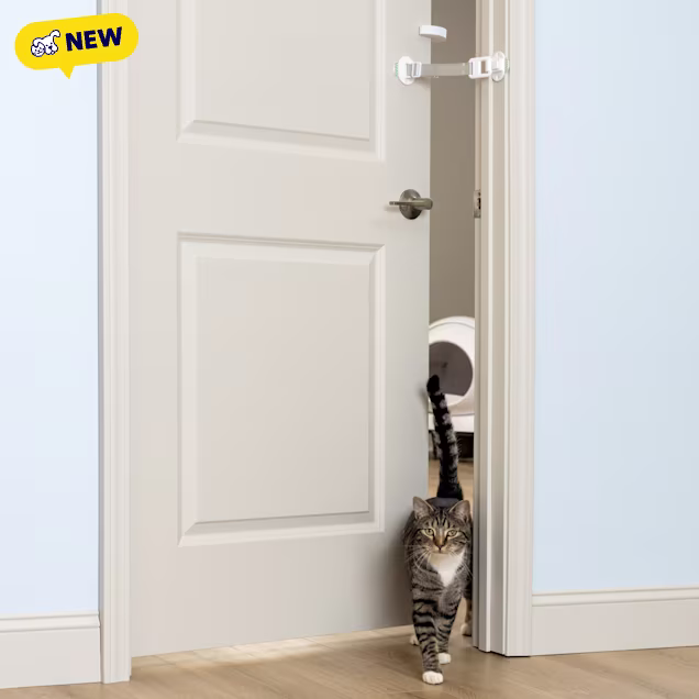 PetSafe Easy Latch Cat Door, White - Carousel image #1