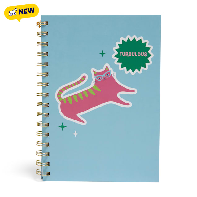 Oodles Furbulous Cat Blue Notebook - Carousel image #1