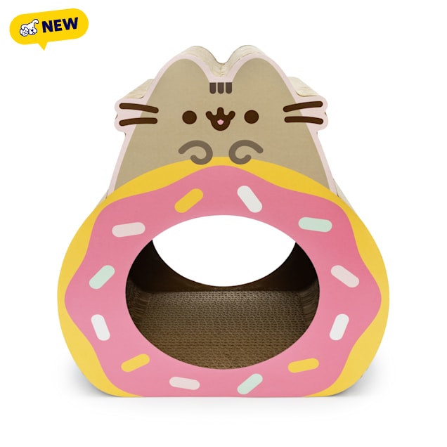 Pusheen Figural Donut Scratcher for Cats, 14.5" H, Assorted - Carousel image #1