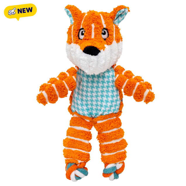 KONG Floppy Knots Fox Dog Toy, X-Small - Carousel image #1
