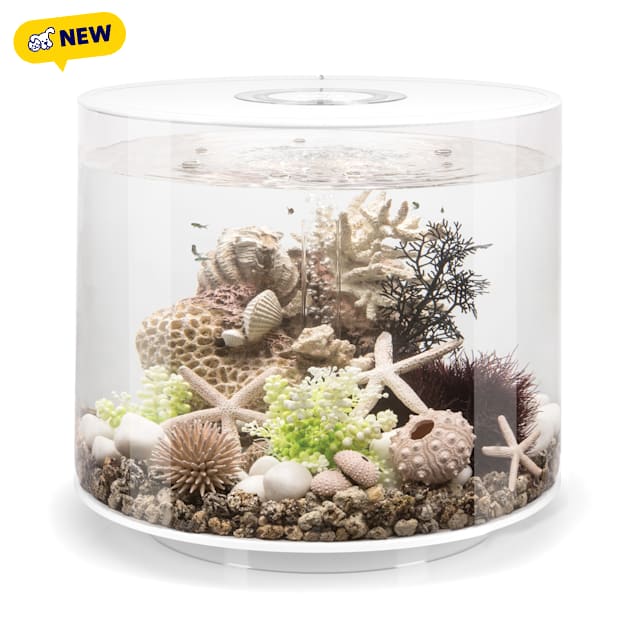 biOrb White TUBE 35 Aquarium with Standard Light, 9.2 Gallons - Carousel image #1