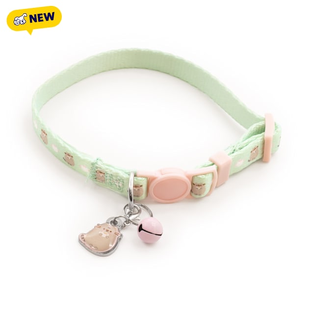 Pusheen Teal and Pink Tea Cat Collar, Assorted - Carousel image #1