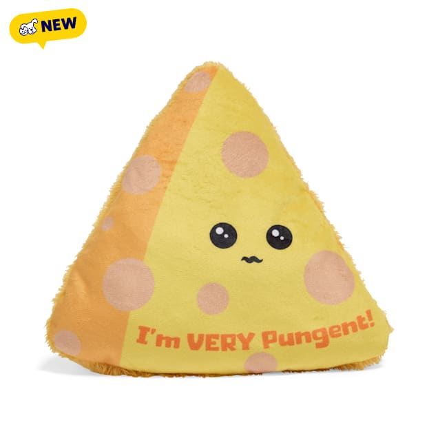 Petco Cheese Wedge Plush Dog Toy, Small - Carousel image #1