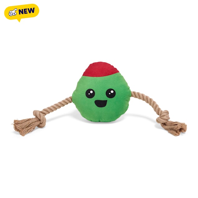 Petco Olive for Fun Plush Rope Dog Toy, Small - Carousel image #1