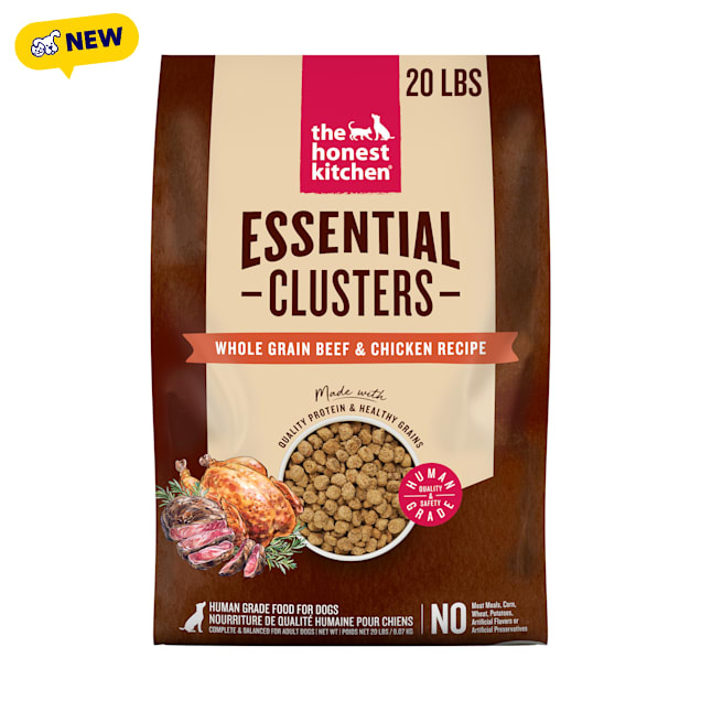 The Honest Kitchen Essential Clusters Whole Grain Beef & Chicken Dog Food, 20 lbs. - Carousel image #1