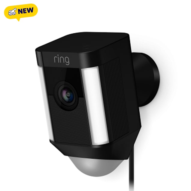 Ring Black Spotlight Cam Plus, Plug-in for Dogs - Carousel image #1