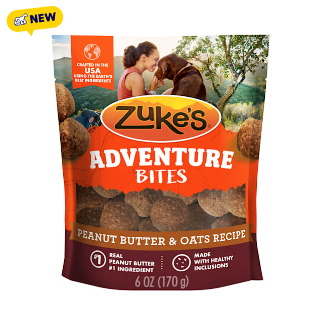 Zuke's Adventure Bites Soft Dog Treats with Real Peanut Butter and Oats Treats for Dogs of All Sizes, 6 oz. - Carousel image #1