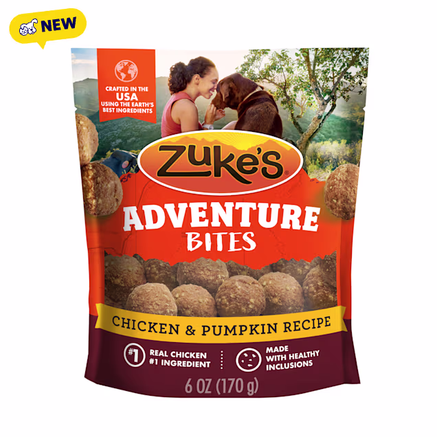 Zuke's Adventure Bites Soft Dog Treats Real Chicken and Pumpkin Recipe Treats for Dogs of All Sizes, 6 oz. - Carousel image #1