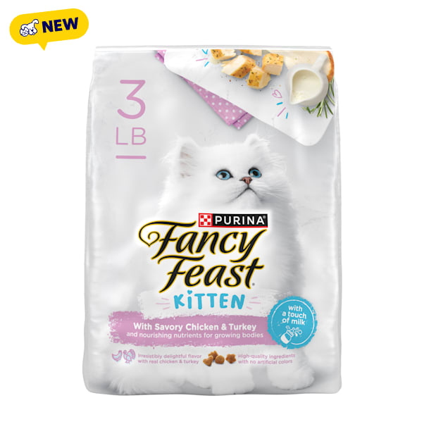 Purina Fancy Feast Kitten With Savory Chicken & Turkey Kitten Dry Food, 3 lbs. - Carousel image #1