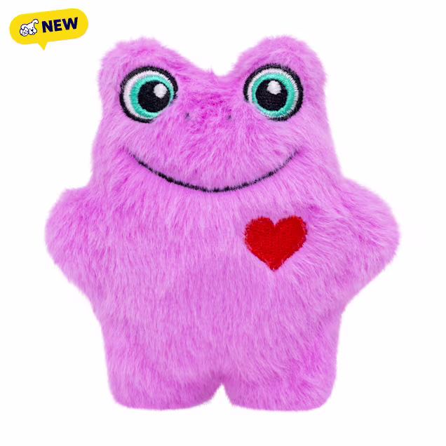 KONG Valentines Purple Snuzzles Mini Frog Dog Toy, X-Small - Carousel image #1