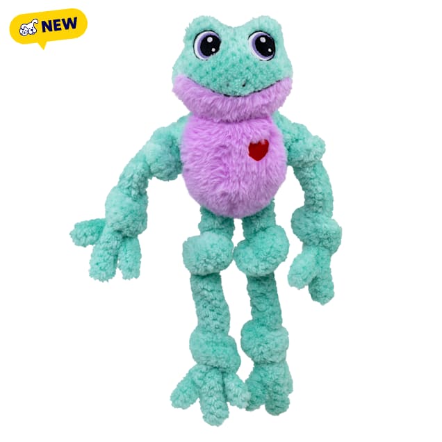 KONG Valentines Mint Knots Frog Dog Toy, Large/X-Large - Carousel image #1