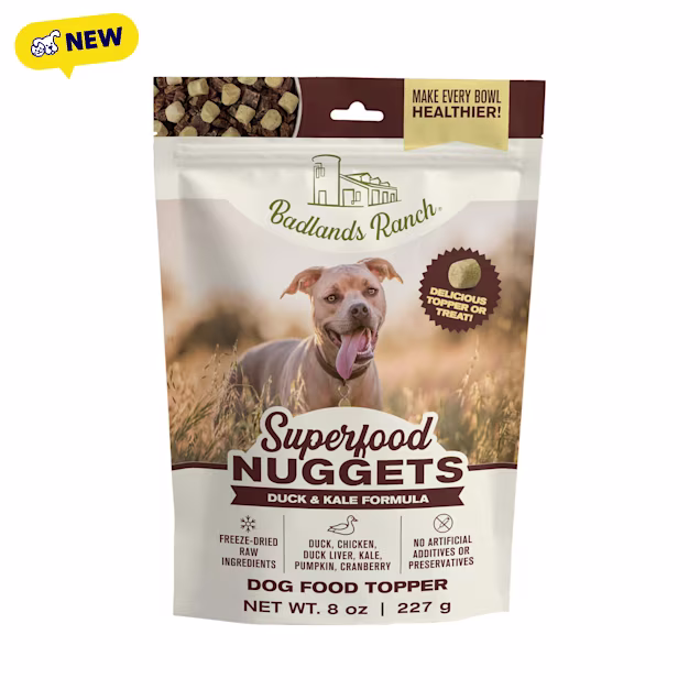 Badlands Ranch Superfood Nuggets Duck and Kale Dog Food, 8 oz. - Carousel image #1