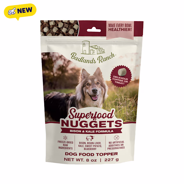 Badlands Ranch Superfood Nuggets Bison and Kale Dog Food, 8 oz. - Carousel image #1