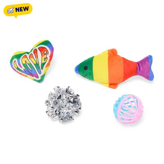 YOULY Pride Cat Toy Multipack Set, X-Small, Pack of 4 - Carousel image #1