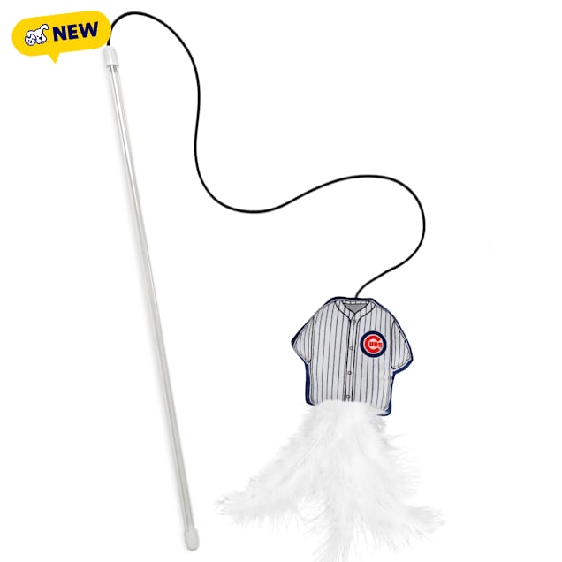Pets First MLB Chicago Cubs Cat Wand, Small - Carousel image #1
