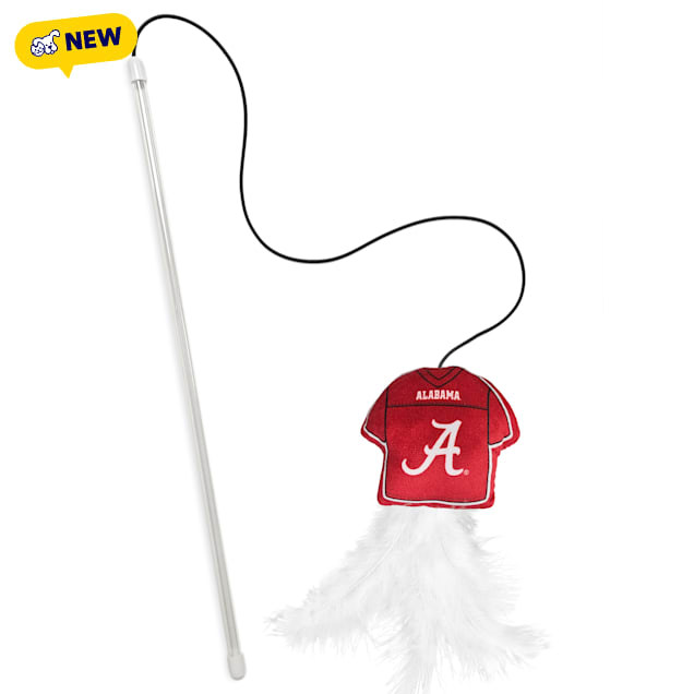 Pets First NCAA Alabama Crimson Tide Cat Wand, Small - Carousel image #1