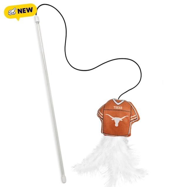 Pets First NCAA Texas Longhorns Cat Wand, Small - Carousel image #1