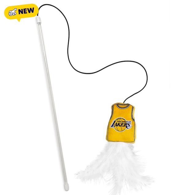 Pets First NBA LA Lakers Cat Wand, Small - Carousel image #1