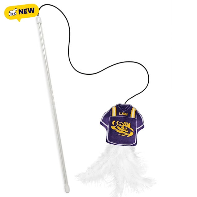 Pets First NCAA LSU Tigers Cat Wand, Small - Carousel image #1
