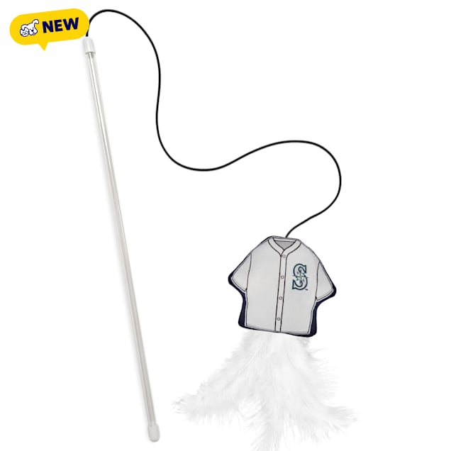 Pets First MLB Seattle Mariners Cat Wand, Small - Carousel image #1