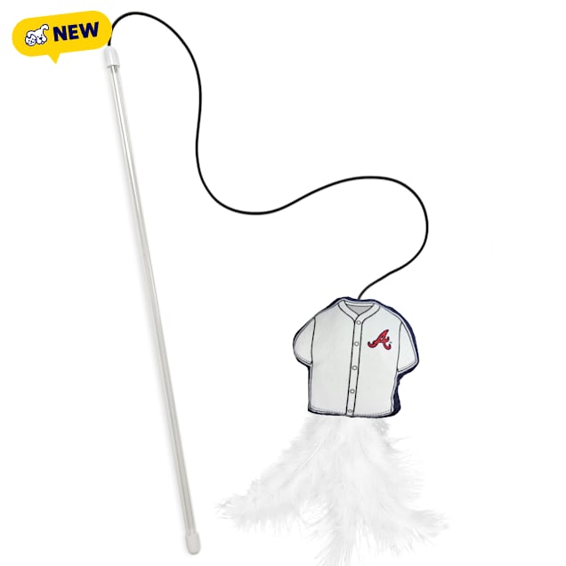 Pets First MLB Atlanta Braves Cat Wand, Small - Carousel image #1