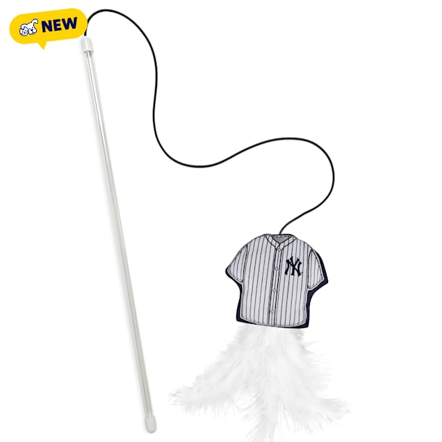 Pets First MLB New York Yankees Cat Wand, Small - Carousel image #1