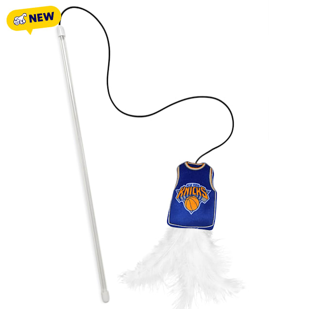 Pets First NBA New York Knicks Cat Wand, Small - Carousel image #1