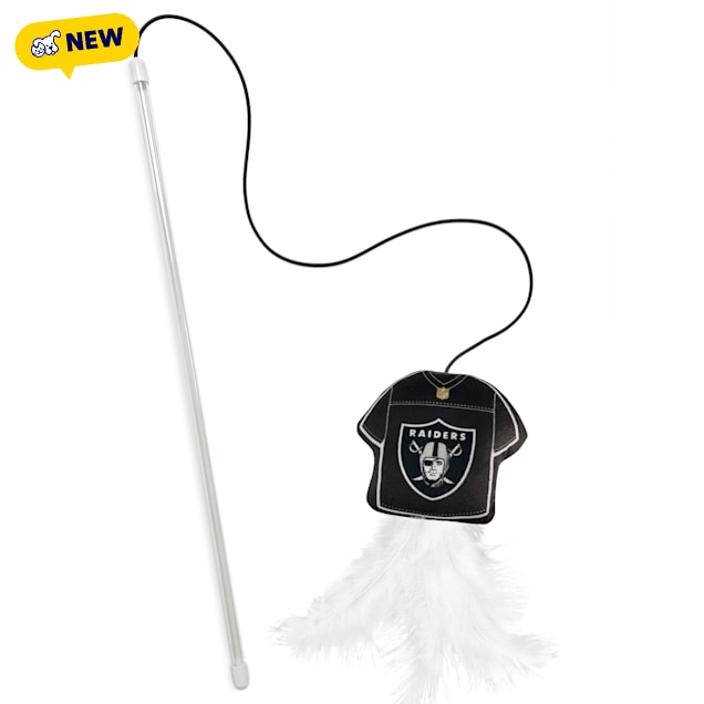Pets First NFL Las Vegas Raiders Cat Wand, Small - Carousel image #1