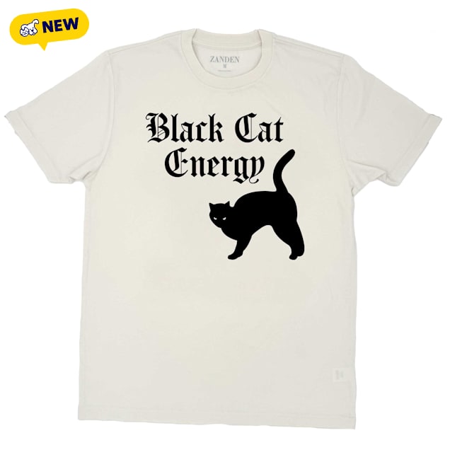 Zanden Black Cat Energy Adult Unisex T-Shirt, X-Small - Carousel image #1