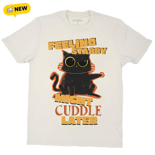 Zanden Stabby Cat Adult Unisex T-Shirt, X-Small - Carousel image #1