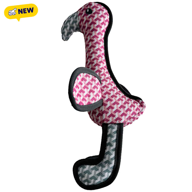 Bark-A-Boo Flamingo TuffBeastz Dog Toy, Small - Carousel image #1